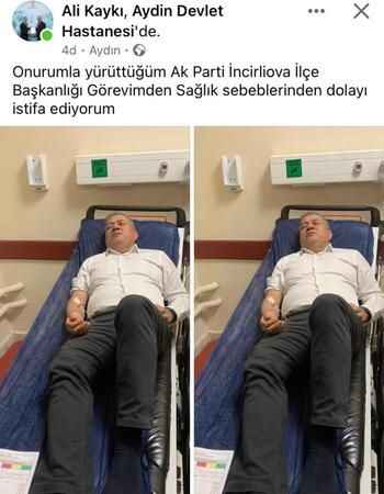 AK Partili başkan istifa etti