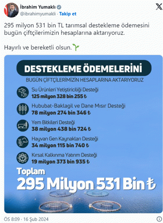 Aydınlı çiftçilere müjde